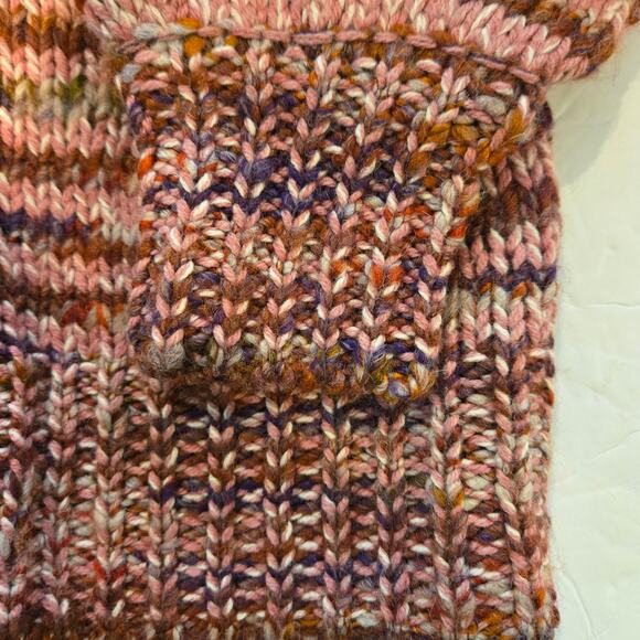 Veronica Beard Amosa Space Dyed Striped Knit Cardigan Multi Pink Taupe Size Med - Picture 7 of 10